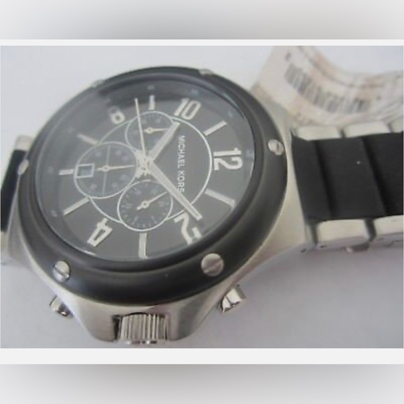 Michael Kors Men Watch /with Chronograph all Stainless Steel with Tags 8272 - Picture 3 of 4